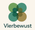 vierbewust logo met zachte tinten